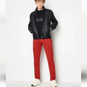 Men's Armani slim fit red Jeans